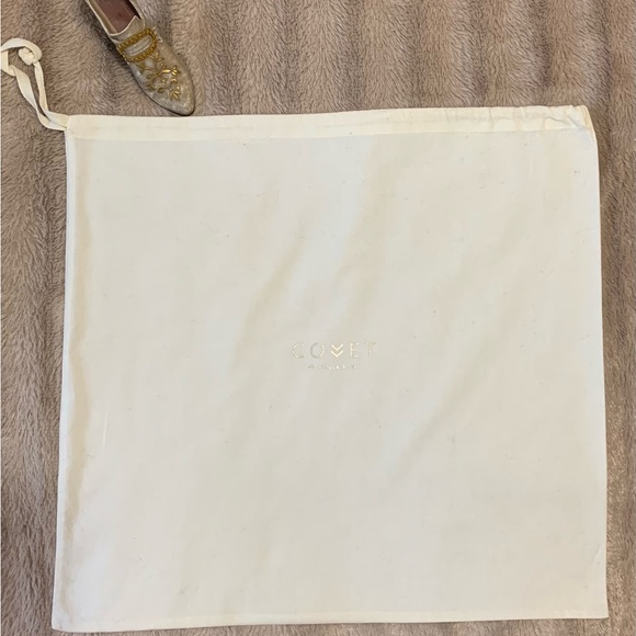 COVET by Stella & Dot linen Medium size drawstring dust bag VVGUC - Picture 5 of 8
